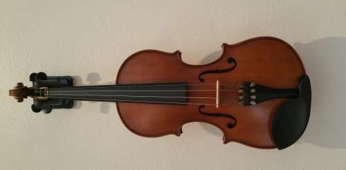 Violin + Bow + Shoulder Rest + Stand for Violin and Bow + Case + Tuner