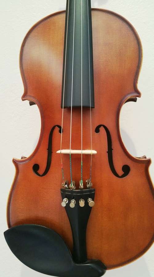 Violin + Bow + Shoulder Rest + Stand for Violin and Bow + Case + Tuner