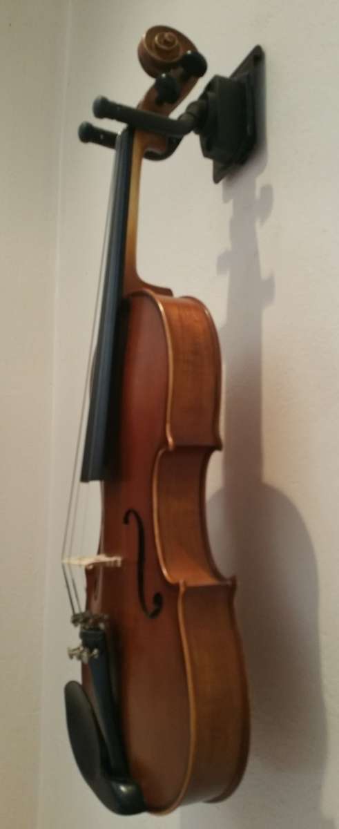Violin + Bow + Shoulder Rest + Stand for Violin and Bow + Case + Tuner