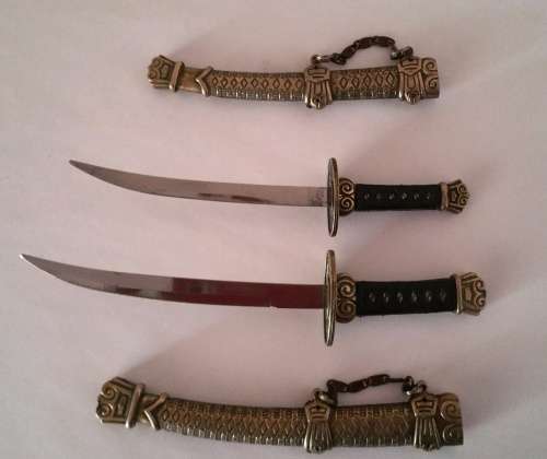 SAMURAI KATANA SWORDS SHAPED LETTER / ENVELOPE OPENER