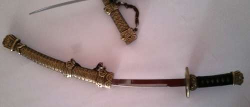 SAMURAI KATANA SWORDS SHAPED LETTER / ENVELOPE OPENER