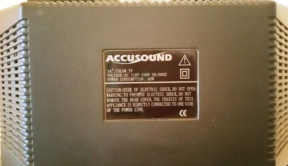 ACCUSOUND 14" COLOUR TV (CRT) **Reduced -32%**