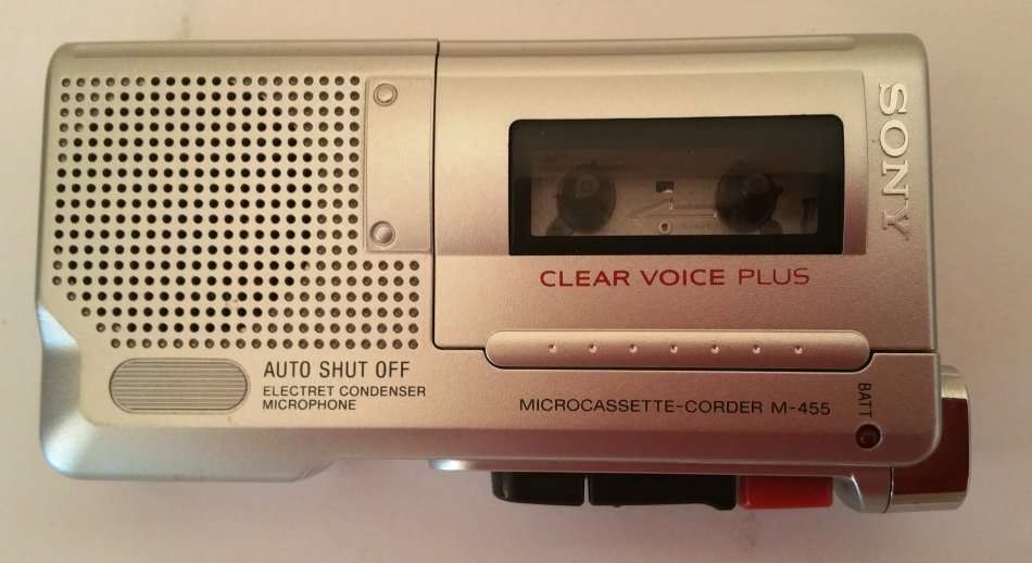 SONY M-455 MICROCASSETTE RECORDER