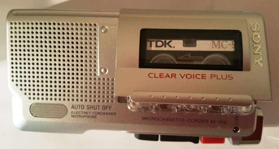 SONY M-455 MICROCASSETTE RECORDER