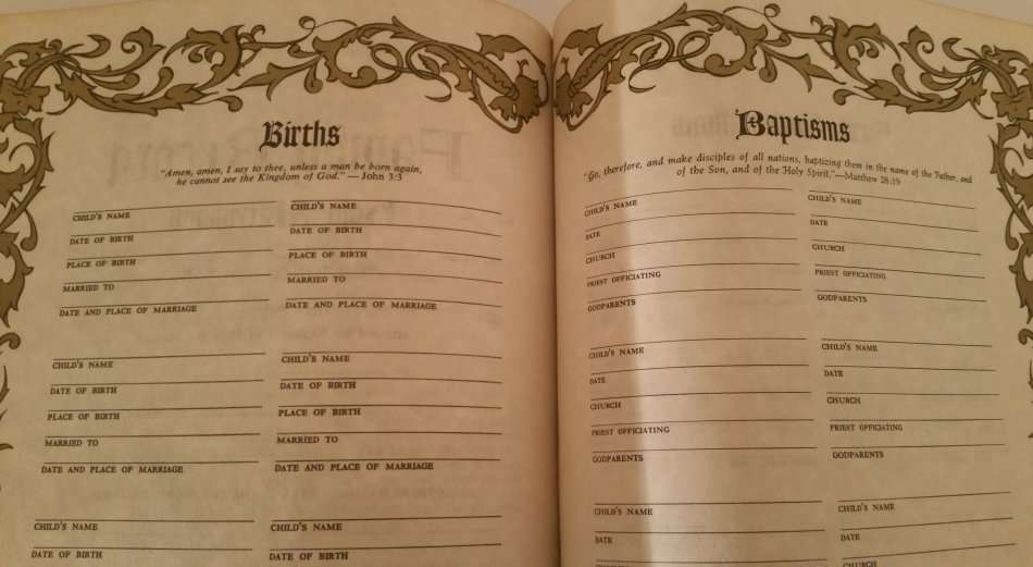 VINTAGE CATHOLIC HOLY BIBLE FROM THE CELLARS OF A CATHOLIC CHURCH - AMAZINGLY PRESERVED