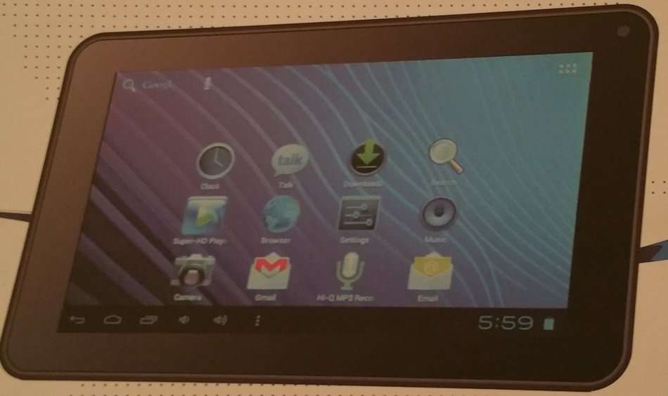 7.4" TABLET: TWO SIM-SLOTS, FRONT & REAR CAMERA, STAND, SCREEN PROTECTOR, BAG