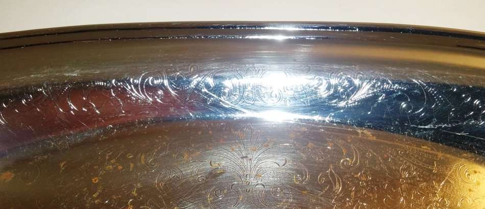 EXCLUSIVE BLUE GLASS LINED EPNS CRUET/CONDIMENT SET & PLATTER STAND **LESS 22 % AUGUST ONLY**