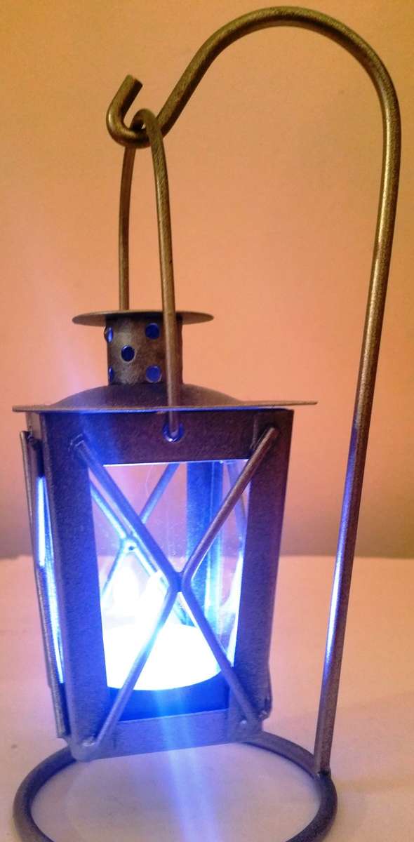 HANGING CANDLE HOLDER - VINTAGE STYLE SHIP CAPTAIN'S DESK LAMP