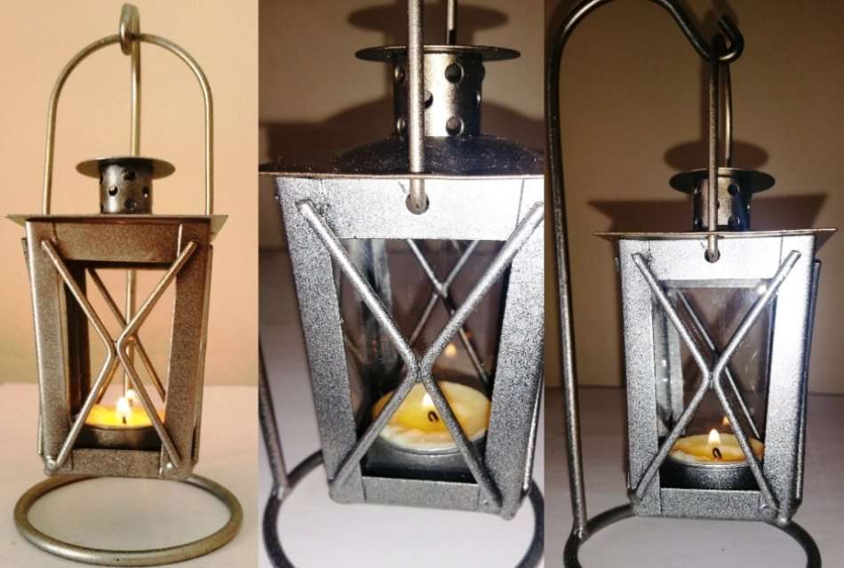 HANGING CANDLE HOLDER - VINTAGE STYLE SHIP CAPTAIN'S DESK LAMP