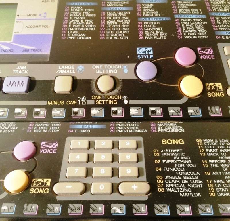 YAMAHA KEYBOARD PORTATONE - PSR-78