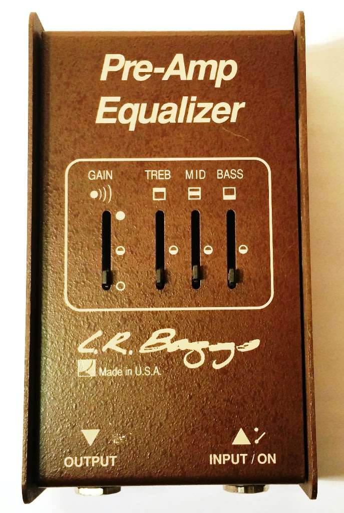 L. R. BAGGS PRE-AMP EQUALIZER FOR ACOUSTIC GUITAR ~ RARE VINTAGE
