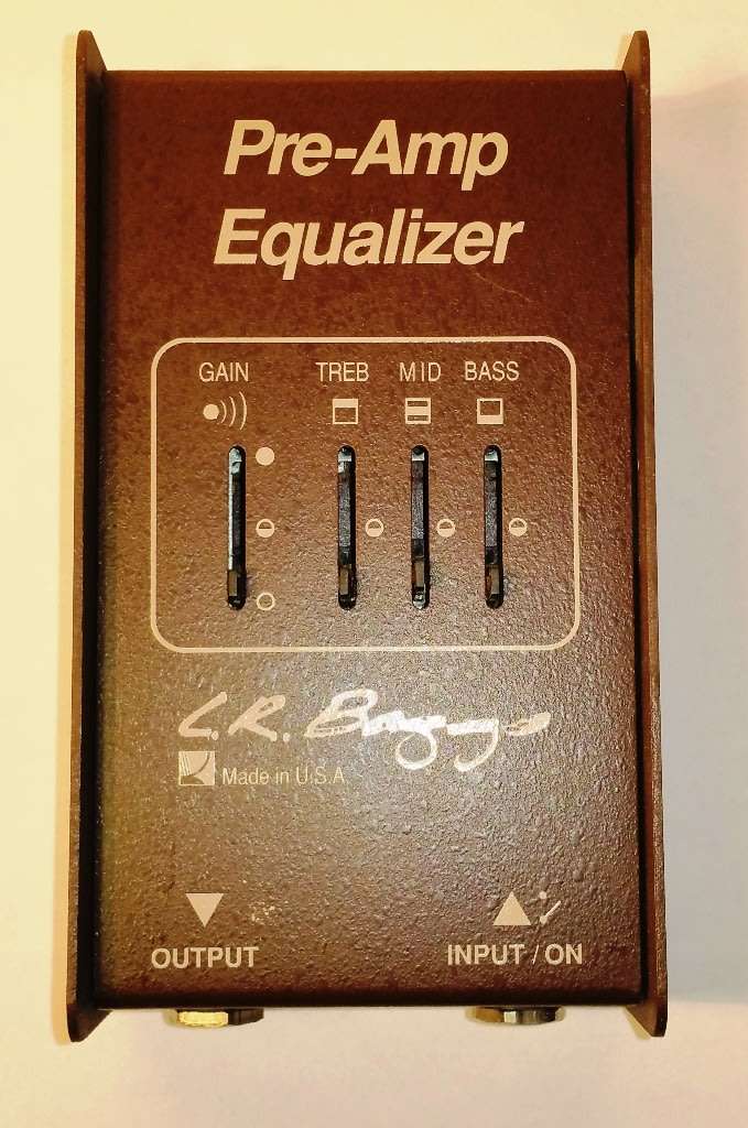 L. R. BAGGS PRE-AMP EQUALIZER FOR ACOUSTIC GUITAR ~ RARE VINTAGE
