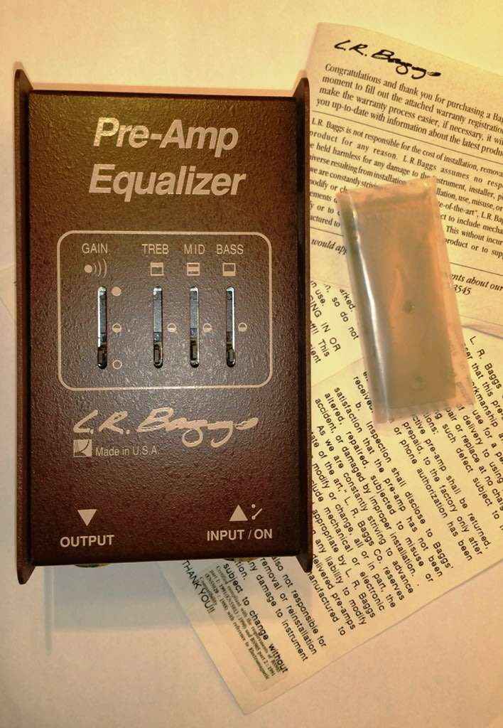 L. R. BAGGS PRE-AMP EQUALIZER FOR ACOUSTIC GUITAR ~ RARE VINTAGE