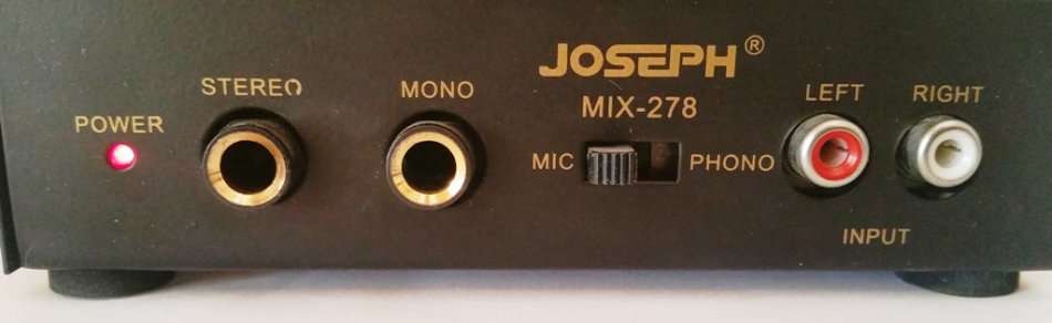 JOSEPH PHONO/MIC PRE-AMPLIFIER [MODEL: MIX-278]