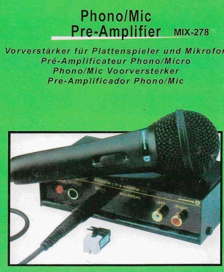 JOSEPH PHONO/MIC PRE-AMPLIFIER [MODEL: MIX-278]