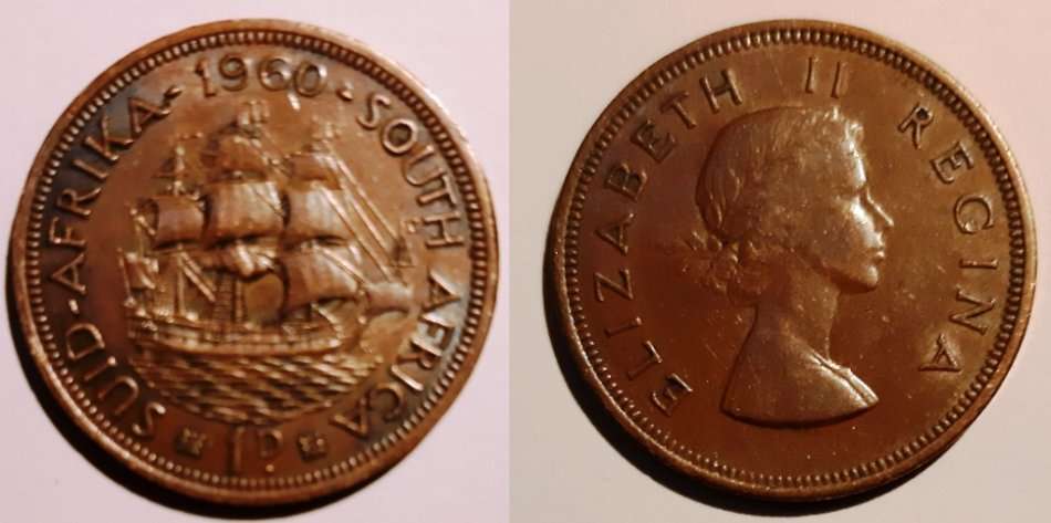 1 PENNY (1D)  ZAR ~ 1960