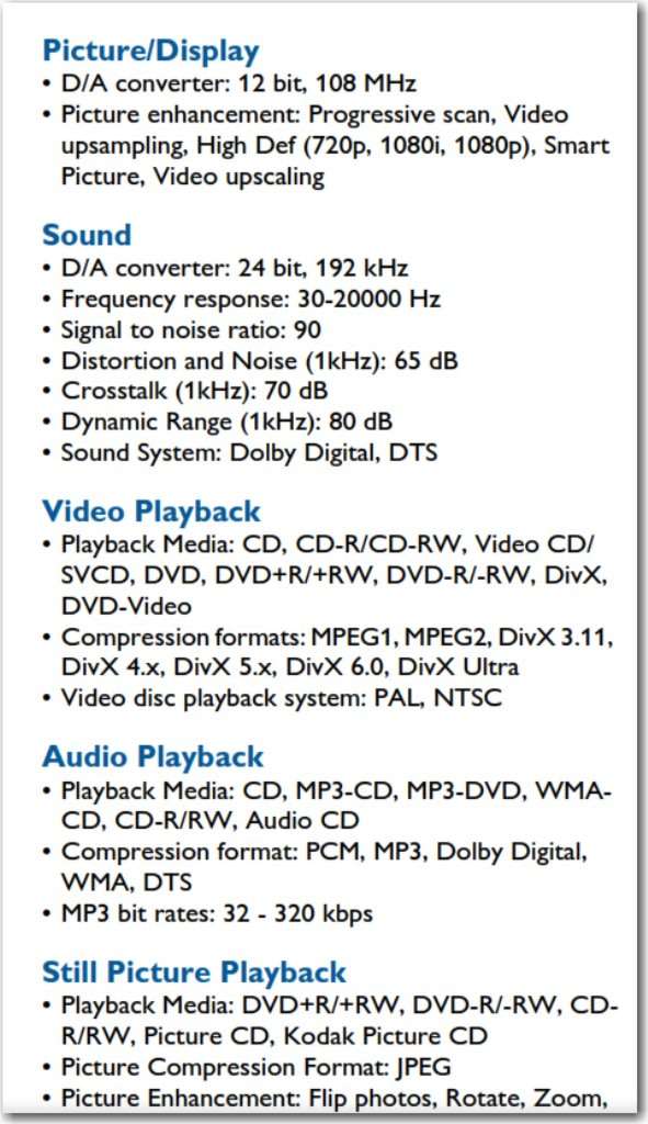 PHILIPS DVD PLAYER ~ DVP5986K