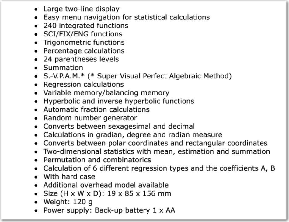 CASIO FX-82MS (S-V.P.A.M)