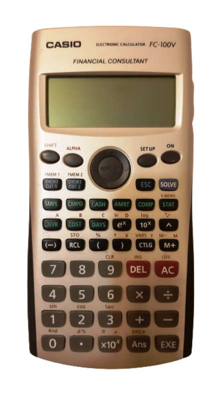CASIO FC-100V FINANCIAL CONSULTANT CALCULATOR