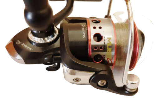 TWO PIONEER FISHING REELS ~ STANDARD CONVENTIONAL: MUSTANG and PINK COMBO