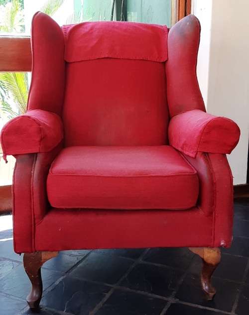 TWO WINGBACK CHAIRS