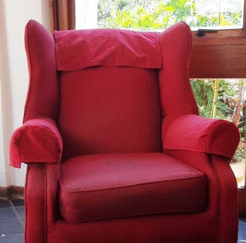 TWO WINGBACK CHAIRS
