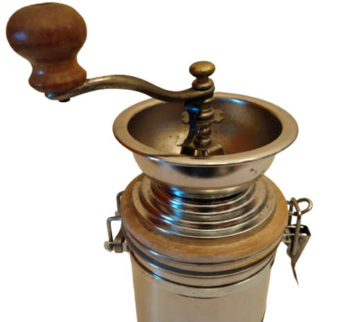 COFFEE GRINDER ~ STEEL VACUUM SEALED CONTAINER