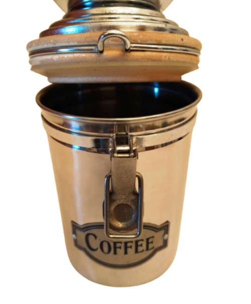 COFFEE GRINDER ~ STEEL VACUUM SEALED CONTAINER