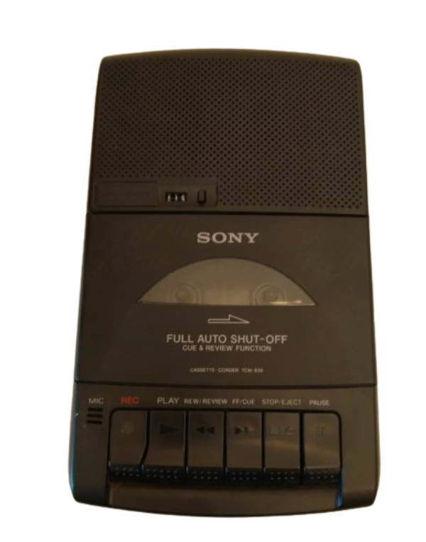 SONY CASSETTE / TAPE PLAYER RECORD [MODEL: TCM 939]