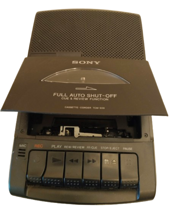 SONY CASSETTE / TAPE PLAYER RECORD [MODEL: TCM 939]