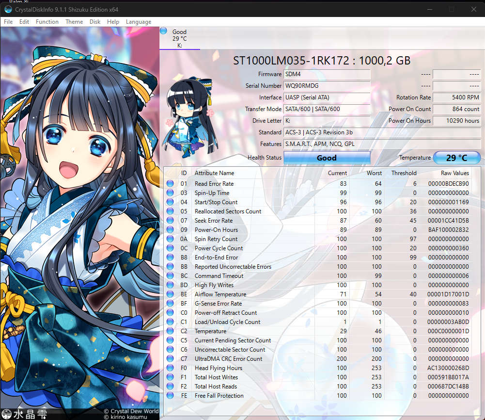 Seagate 1000 Gb Hard Drive 2.5` !!!Working Perfectly