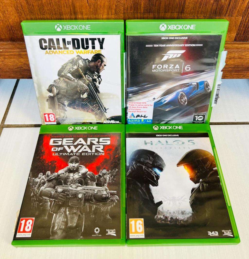 Four (4) Secondhand Xbox One Games