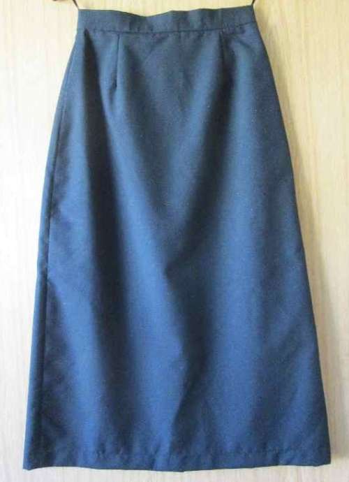 Vintage Black Lined Skirt - Size 32 (Waist 64cm, Hip 94cm)