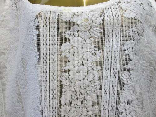 Vintage White Polyester Top - Size 32 (Chest 81cm)