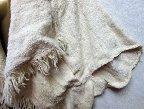 Vintage Thick Cream Wool Loose Fit Hippie Jacket - One Size Fits All