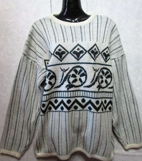 Vintage Patterned Jersey - Size L
