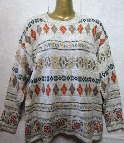 Vintage Patterned Jersey - Size M