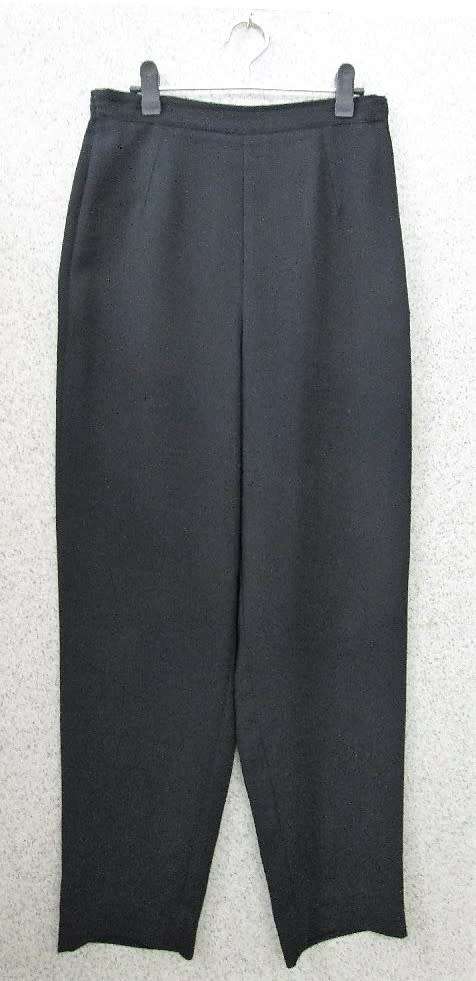 High Waist (With Elastic) Black Polyester Pants - Size 30 (Waist 64-76cm, Hip 92cm) *Quality Brand