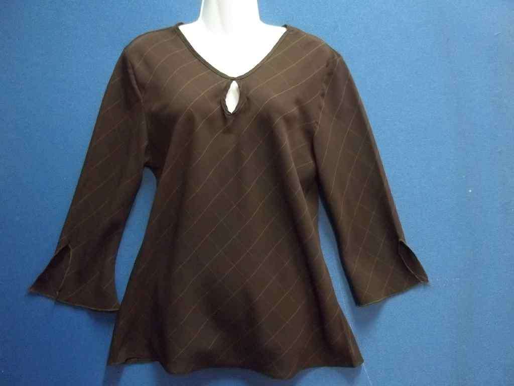 Brown Polyester Top - Size 38