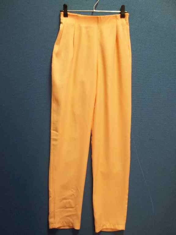 Peach Polyester Pants With Elasticated Waist - Size S (Unworn)