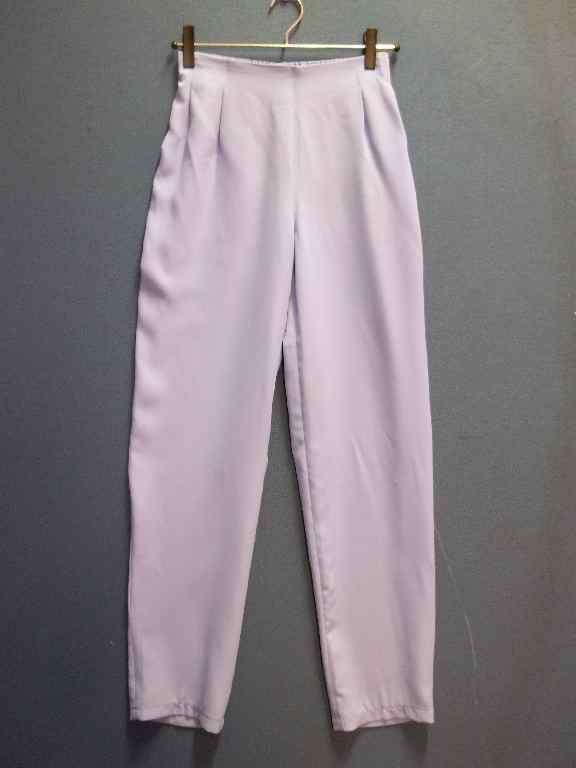 Lilac Polyester Pants With Elasticated Waist - Size S (Unworn)