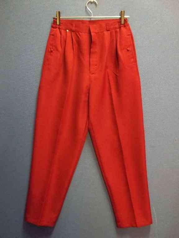 Brick Polyester Pants With Elasticated Waist - Size L (Unworn)