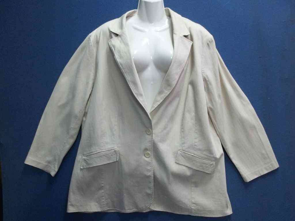 Stone Lightweight Stretch Denim Jacket - Size 50 * Quality Brand