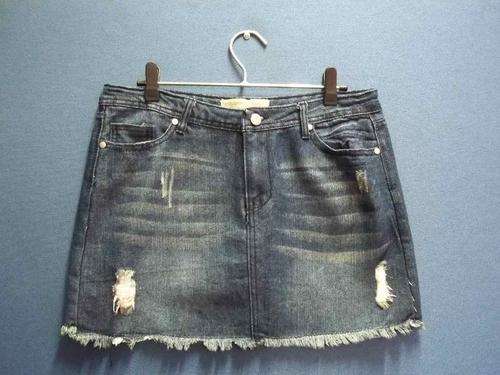 Short Fashion Denim Skirt - Size 36