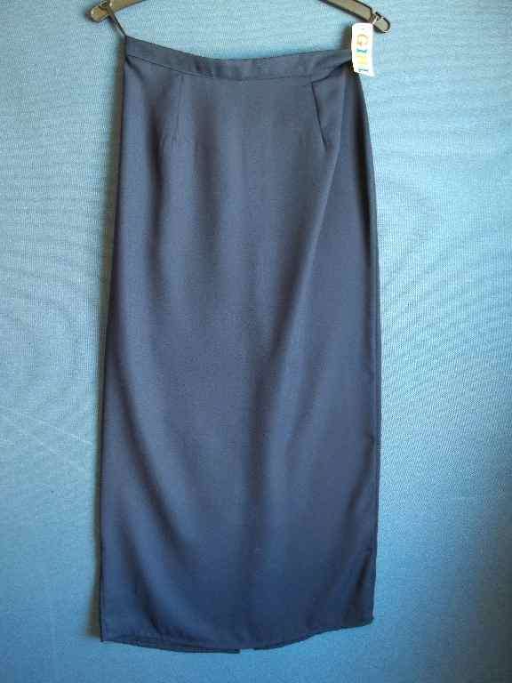 Navy Polyester Skirt - Waist 66cm