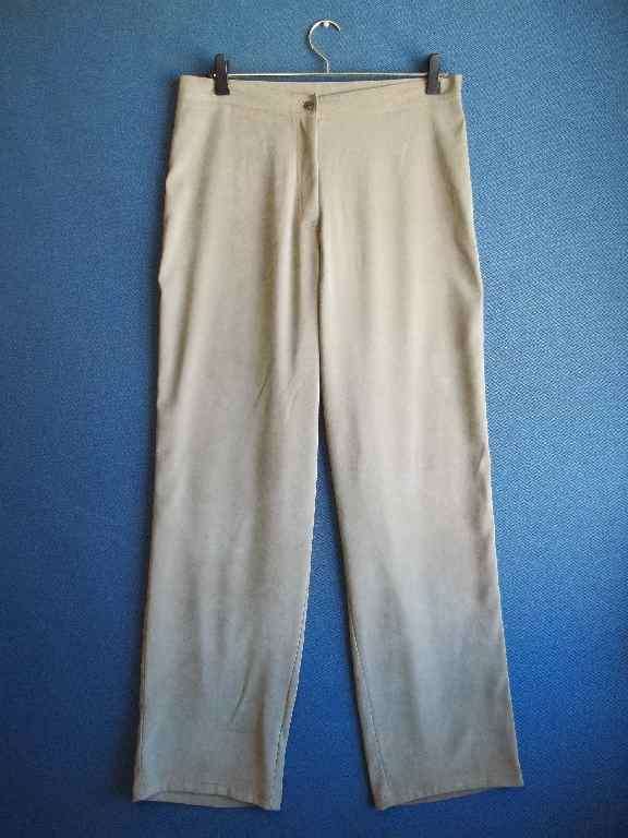 Warm Khaki Polyester Pants - Size 40 (Waist 82cm) * Quality Brand