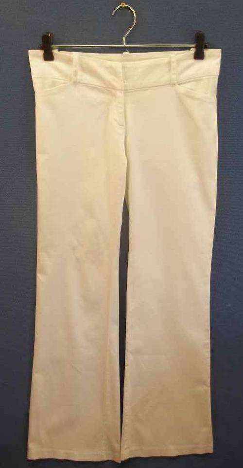 Stretch White Pants - Size 34 (Waist 80cm, Hips 86cm)