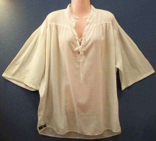 Vintage Off White 100% Cotton Andre Carl Over Sized Shirt - Size L (Chest 140cm)