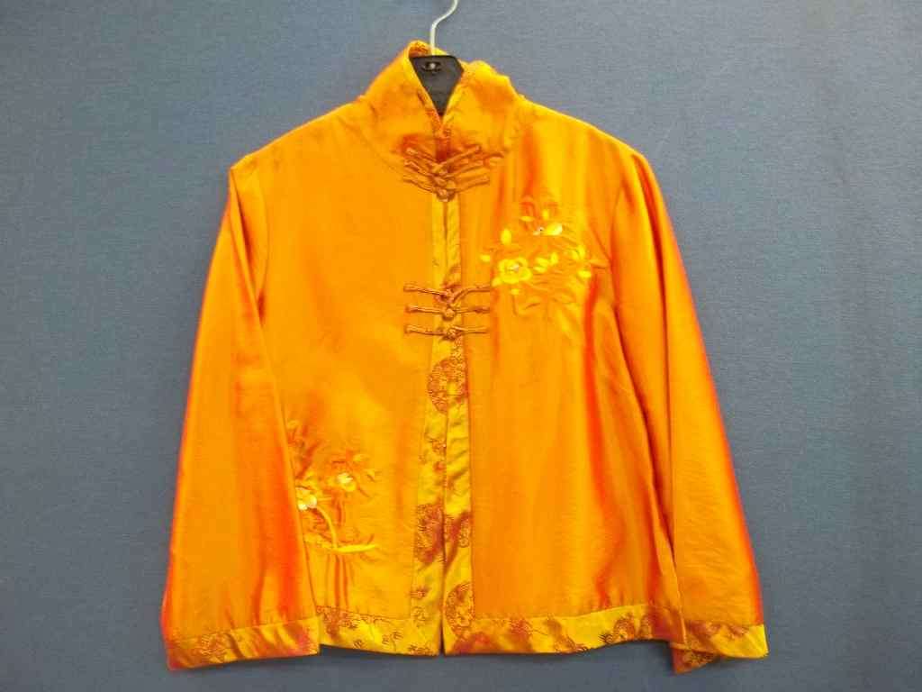 Orange Oriental Style Jacket - Size L
