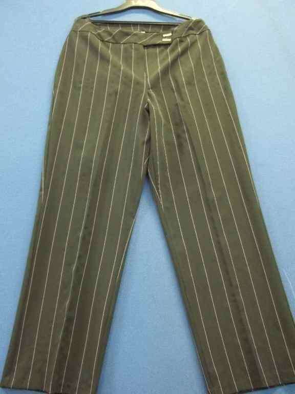 Black With Purple Stripe Pants - Size 42 * Quality Brand!